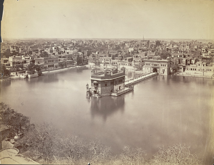 The Sikh Golden Temple of Amritsar in 1880.