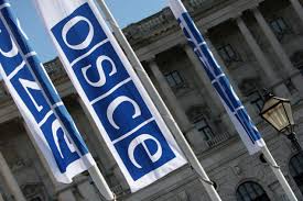 OSCE flags, Vienna, 2007.