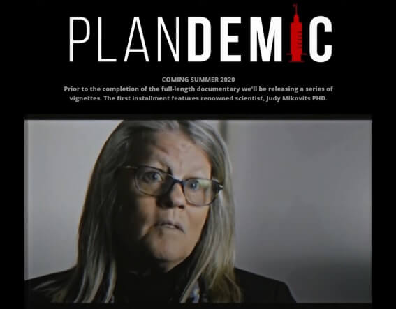 A 2020 ad for the upcoming Plandemic documentary.