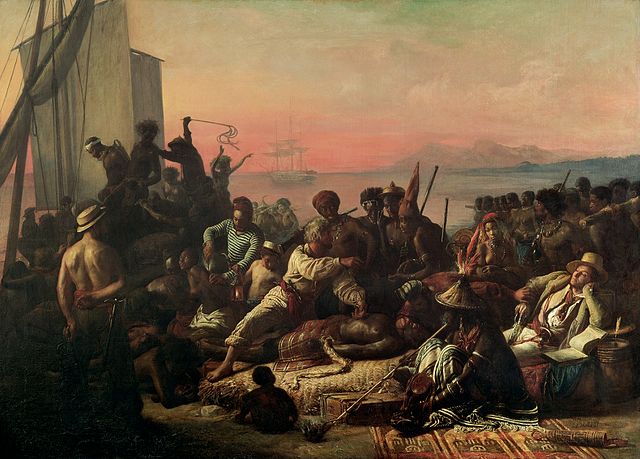 The Slave Trade by Auguste Francois Biard.