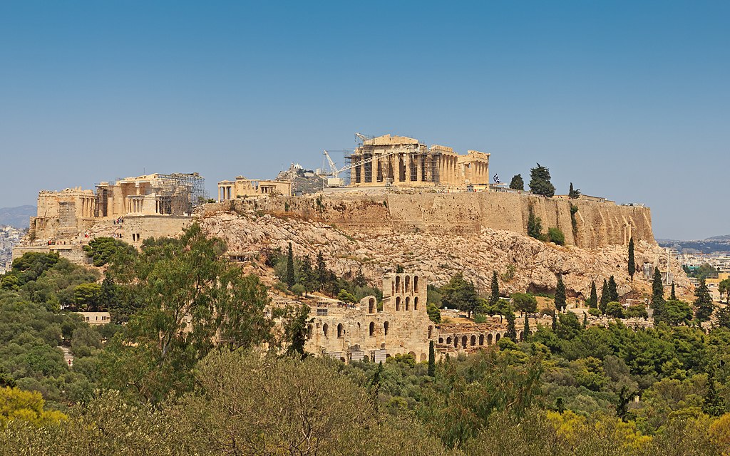 A view of the Athenian Acropolis.