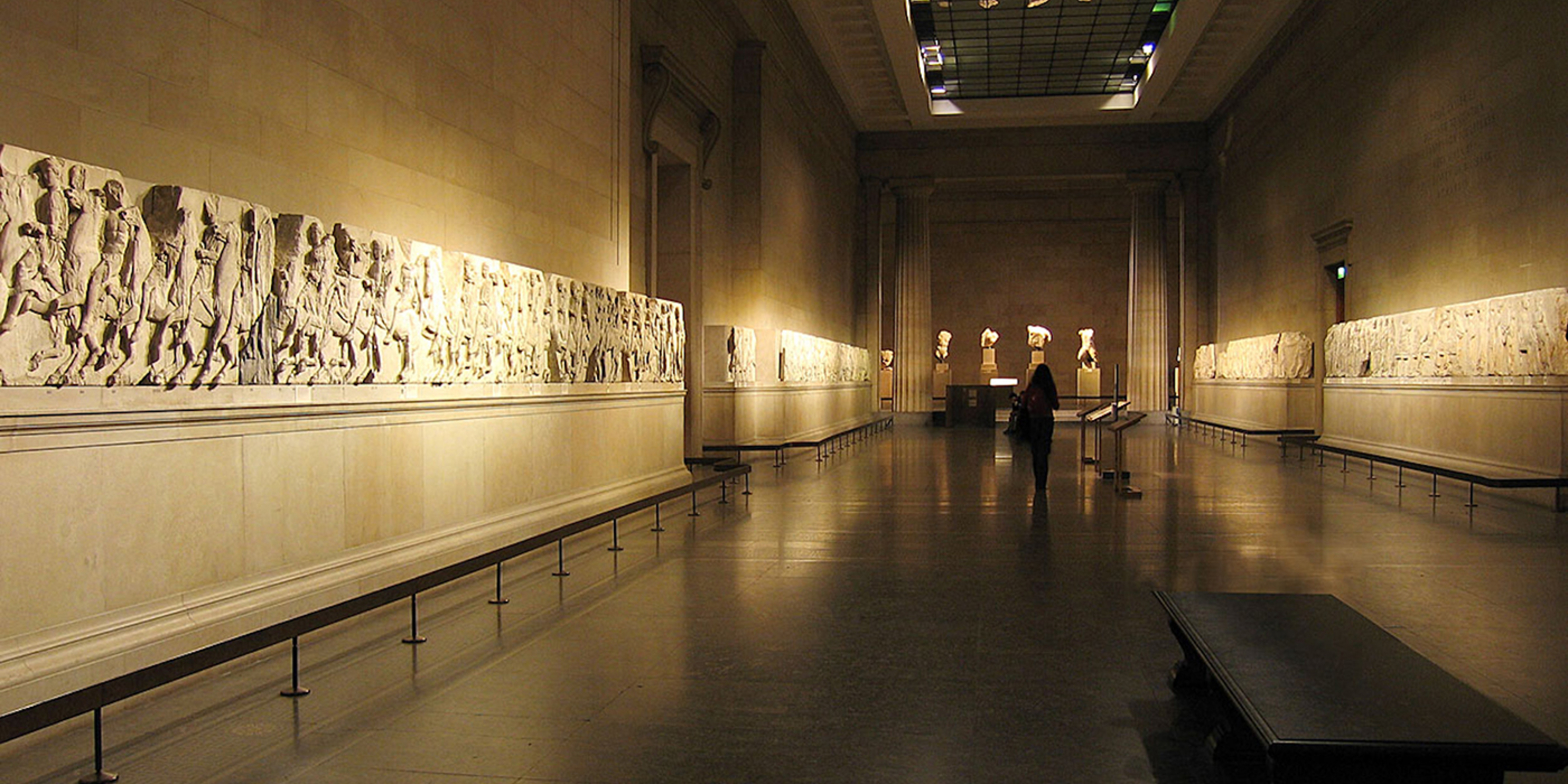 The so-called "Elgin Marbles," on display in the British Museum
