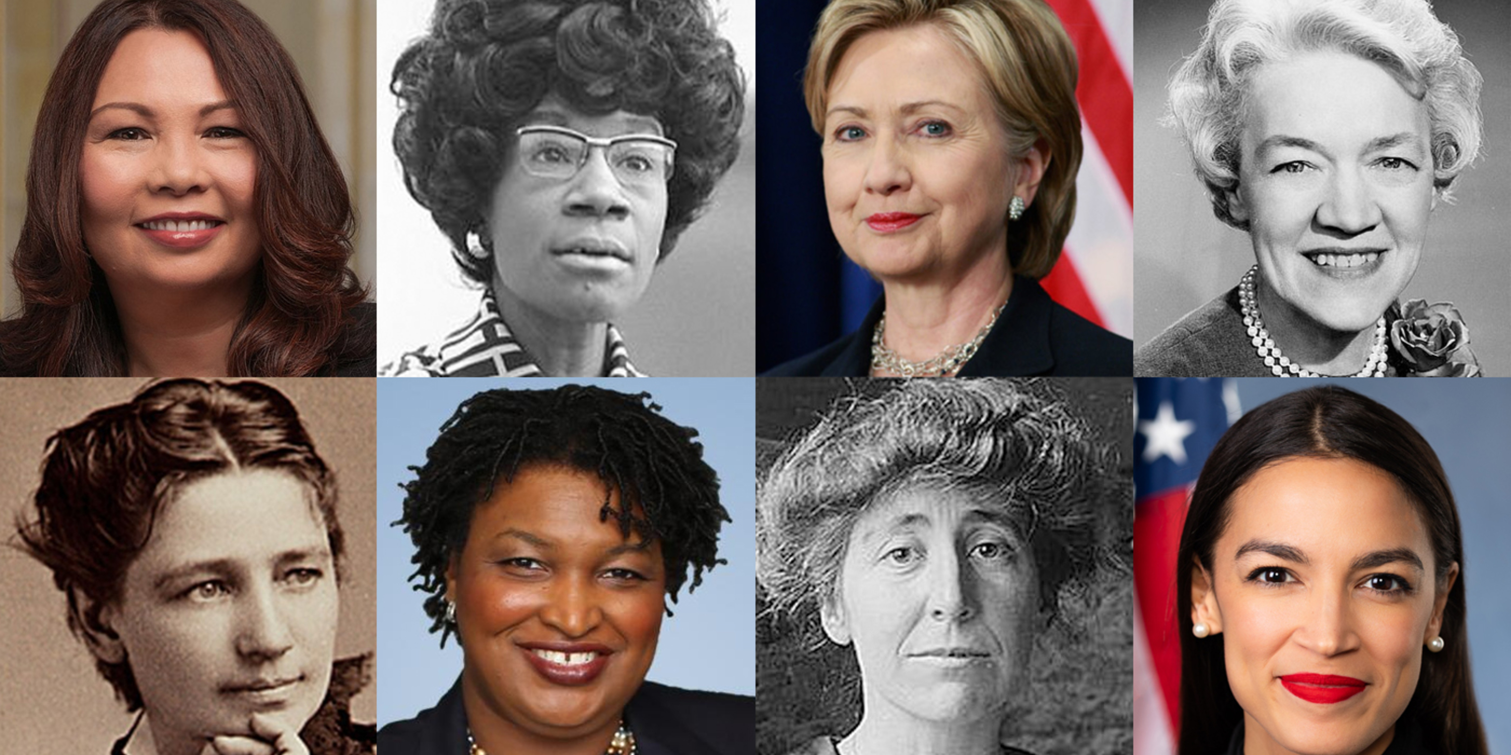 Image of 8 women in US politics 