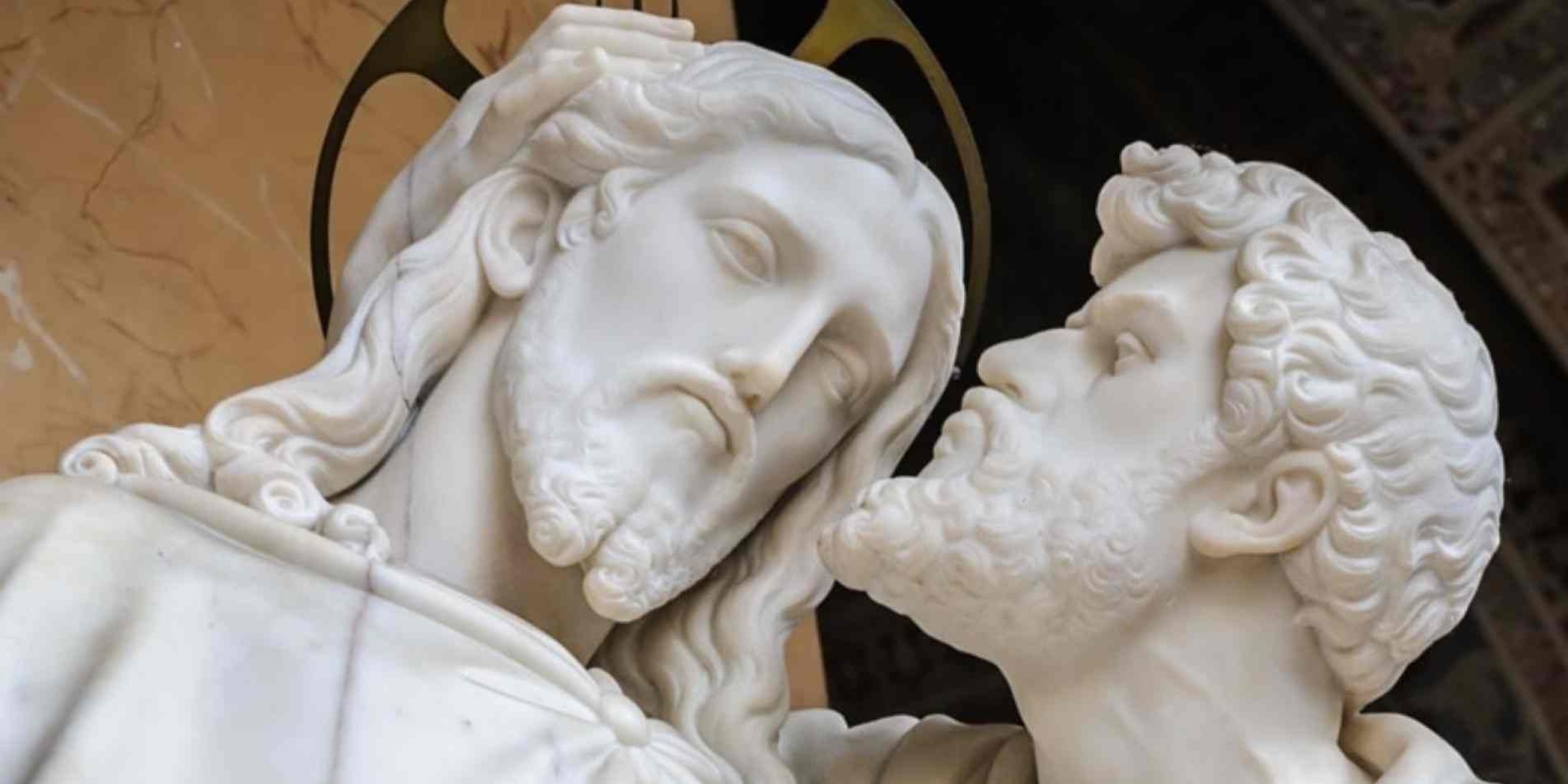 Judas kissing Jesus