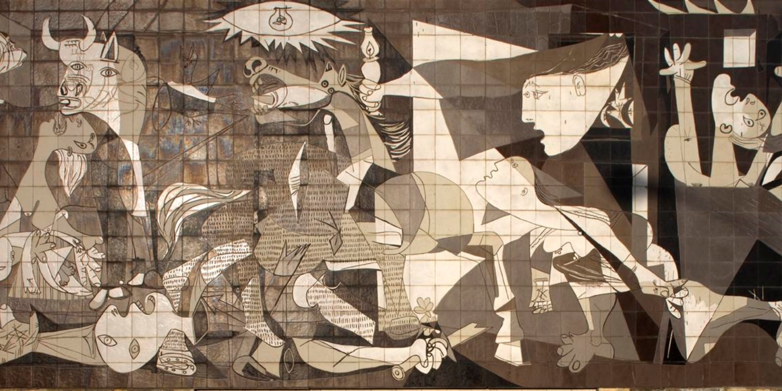 Mural in Guernica based on the Picasso painting. 