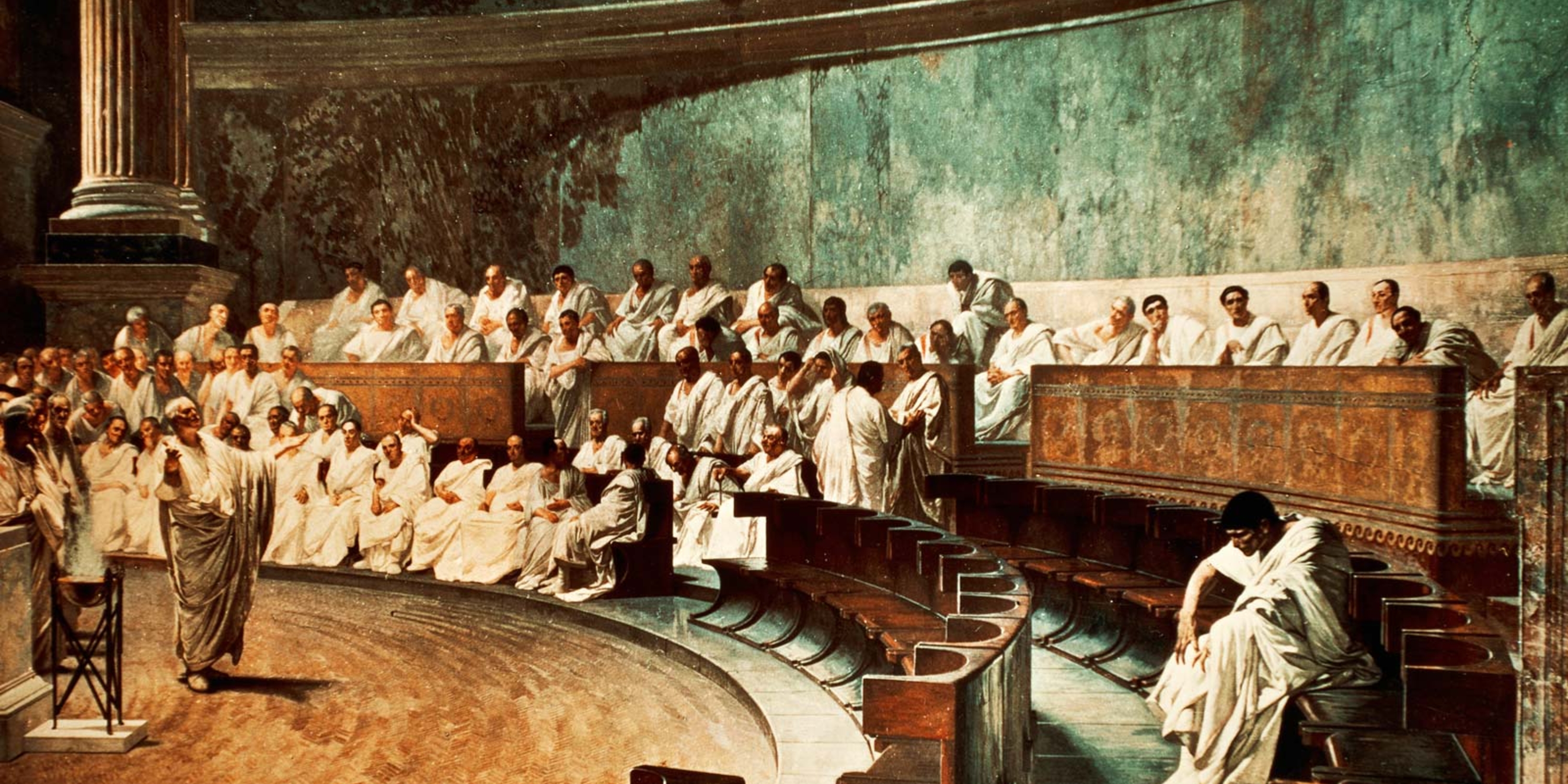 Cicero denounces Catiline painting 1888