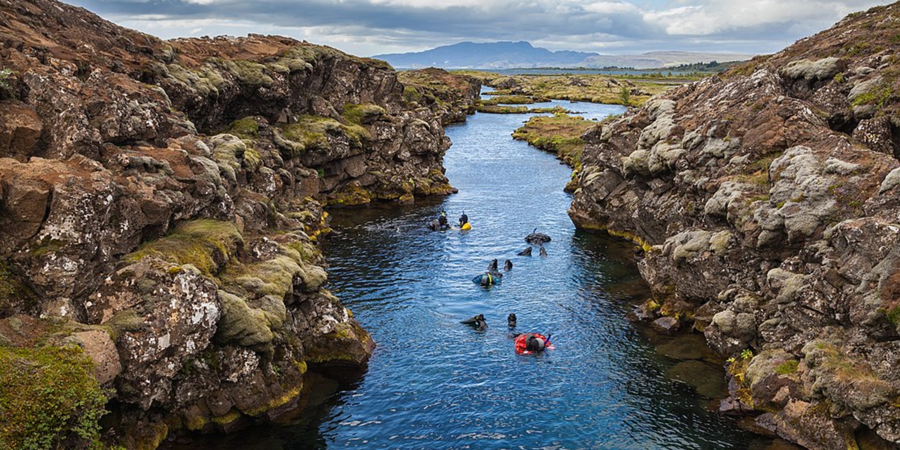 Cañón Silfra, Parque Nacional de Þingvellir, Suðurland, Islandia