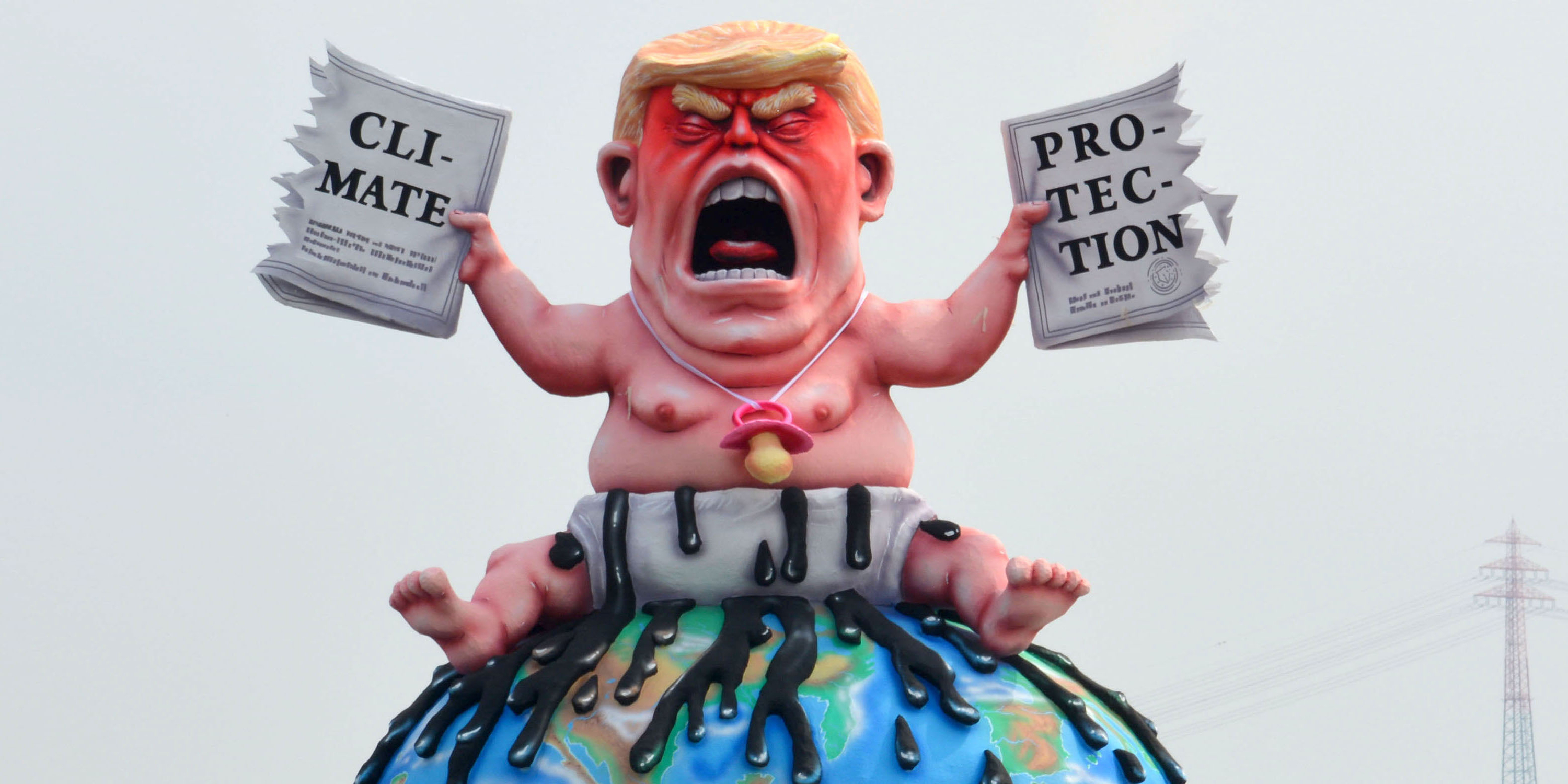 Trump Baby Statue