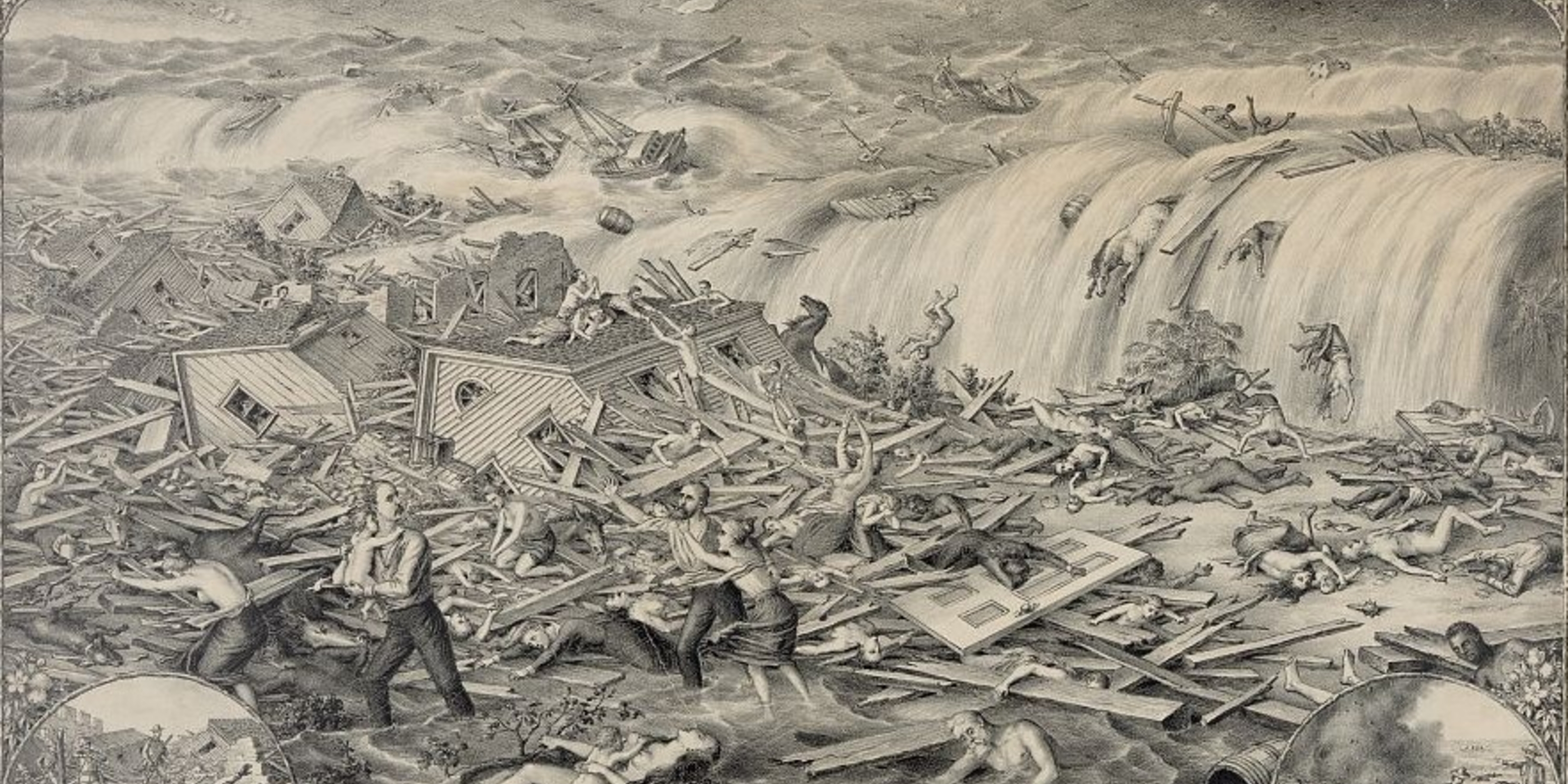 Print of "Galveston's Awful Calamity".