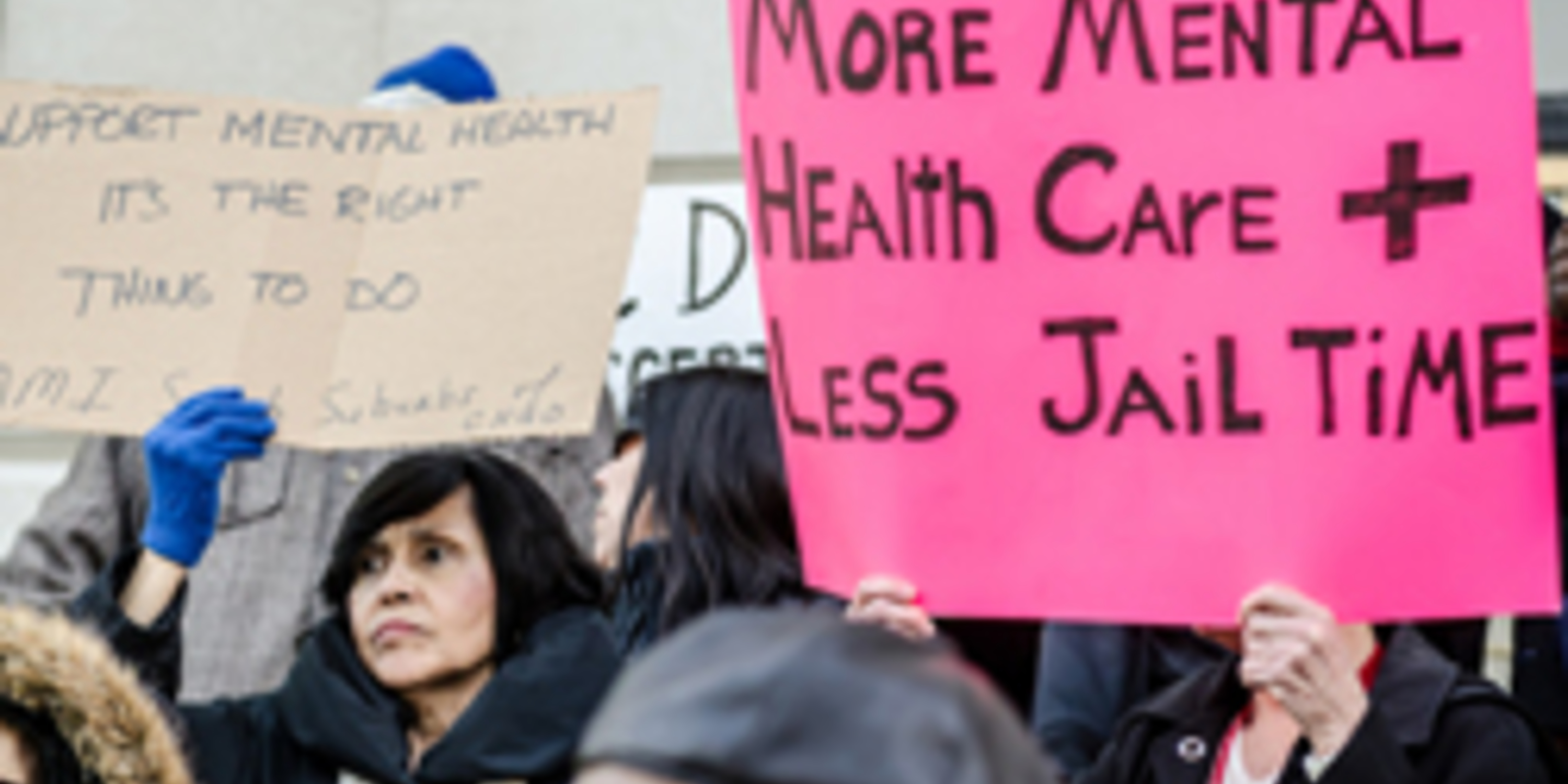 A vigil for increasing mental health care at Cook County Jail in 2014 (photo credit: Sarah-Ji).