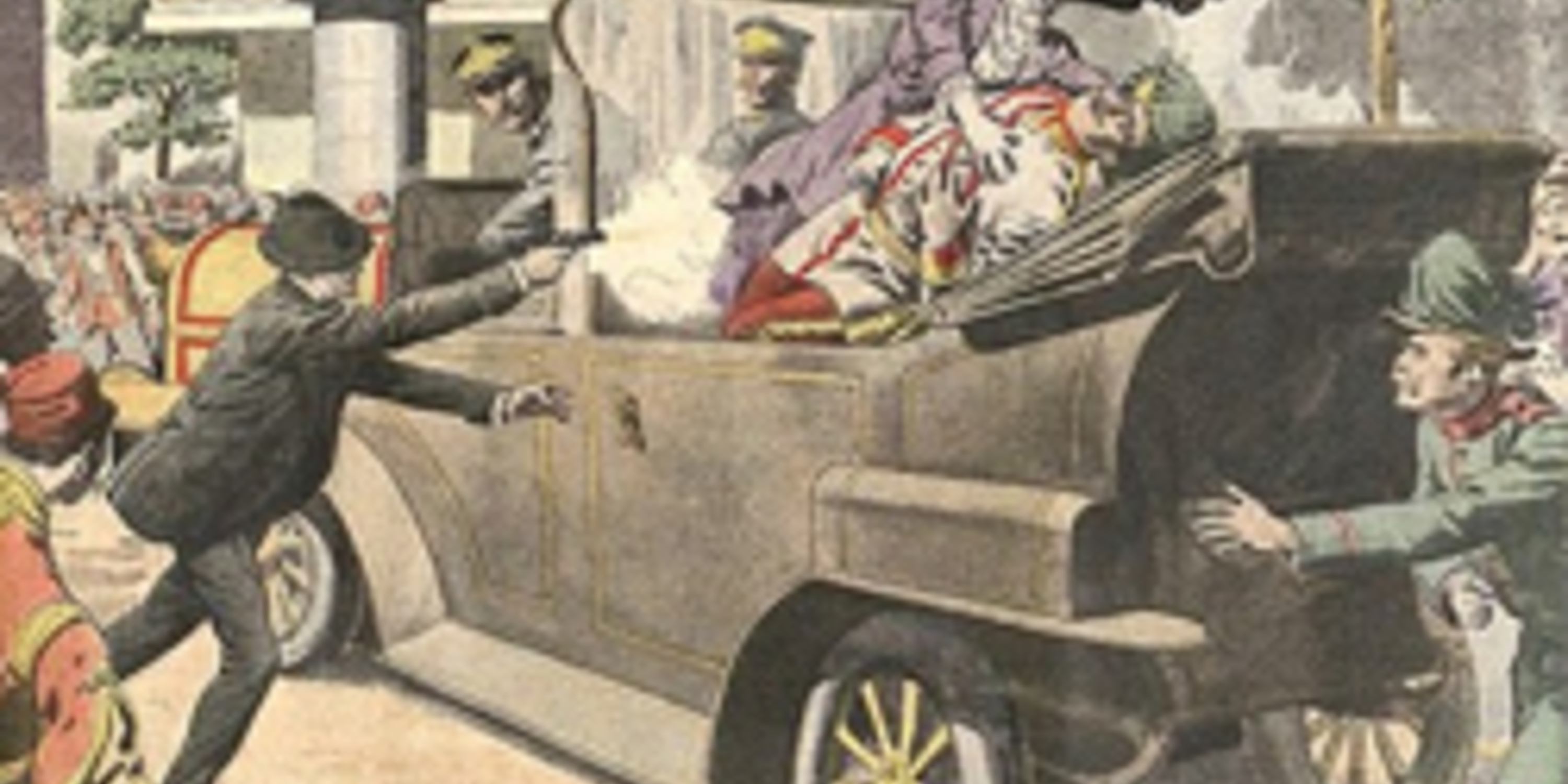 illustration of assassination by Gavrilo Princip