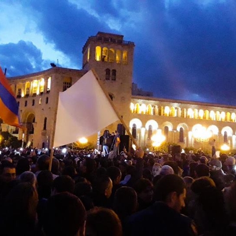 Demonstrations in Yerevan.