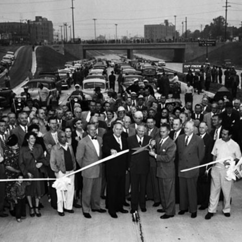 A portion of the Hollywood Freeway opened in 1951 with much fanfare.