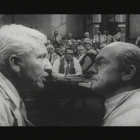 A scene from the trailer of 'Inherit The Wind,' a movie about the Scopes Trial
