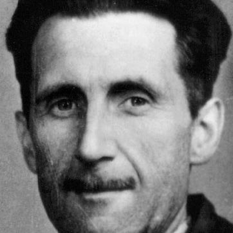 Author George Orwell, commentator on how language shapes reality