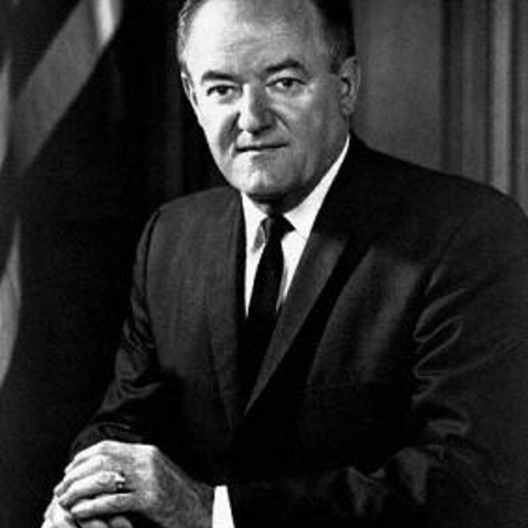 Hubert Humphrey, Democratic Presidential Candidate in 1968