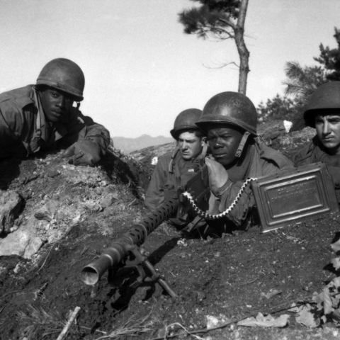 American Soldiers in Korea. An expanded Korean War was one result of Truman's 1948 re-election.