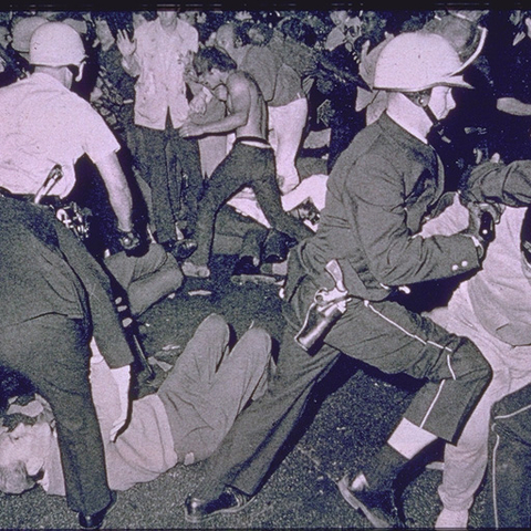 Riot at the 1968 Democratic National Convention in Chicago