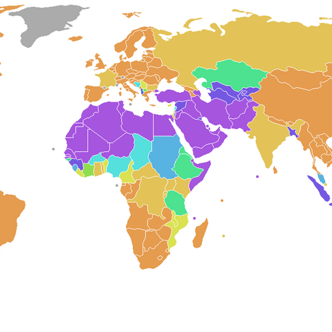 Islam Percentage by Country