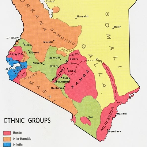 Kenyan Ethnic Groups (1972)