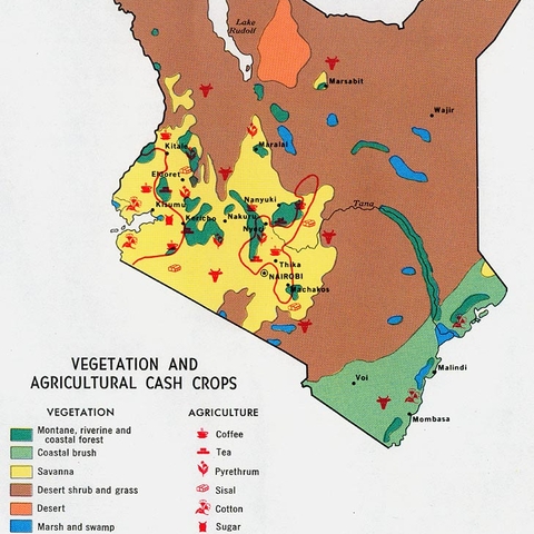 Agricultural Map Kenya