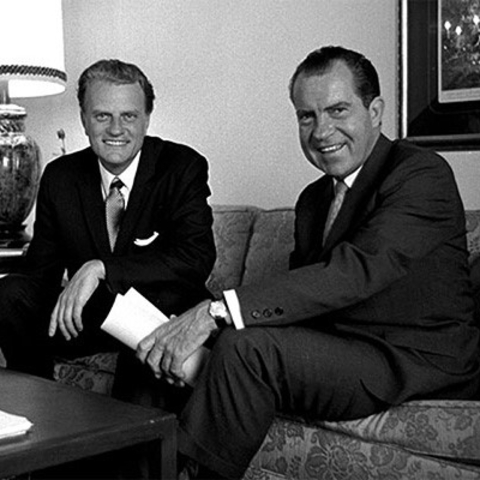 Billy Graham with President Richard Nixon.