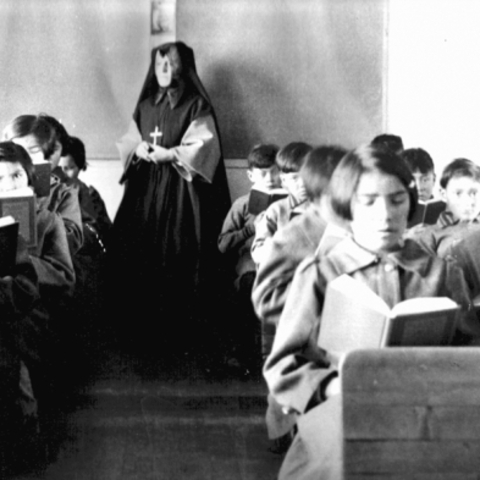 Students of St. Anne’s Indian Residential School.