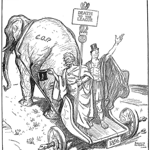 A 1921 political cartoon.