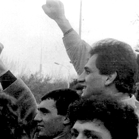 Karabakh Movement demonstrations in 1988.