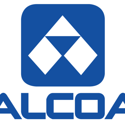 The logo for the Aluminum Company of America.