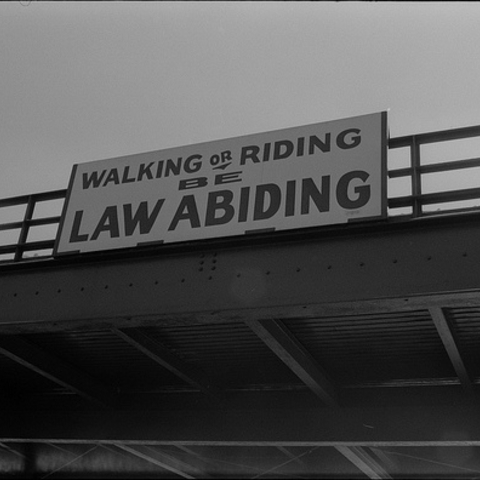 A Chicago sign as part of Mayor Richard J. Daley’s campaign for a cleaner Chicago in 1968.