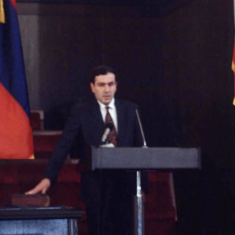 The inauguration of Armenia’s first president.