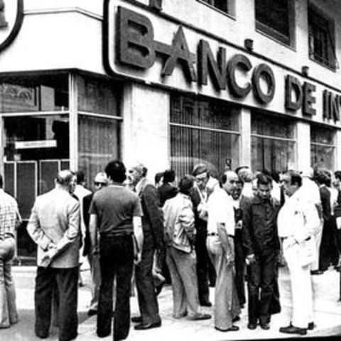 The failure of Banco de Intercambio Regional in March 1980 led to runs on other banks.