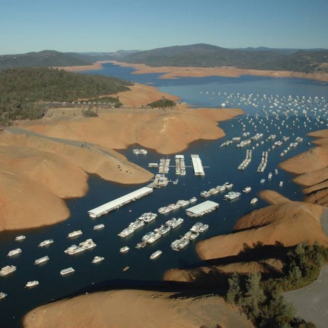 Oroville Lake, California.