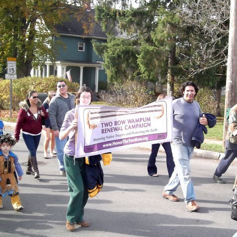 A 2013 commemoration of the Treaty of Canandaigua in Syracuse, New York.