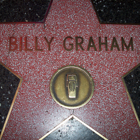 A star for Billy Graham on the Hollywood Walk of Fame.