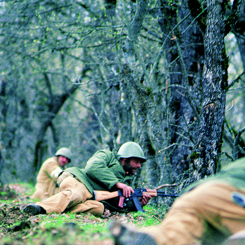 Armenian soldiers in Karabakh in 1994.