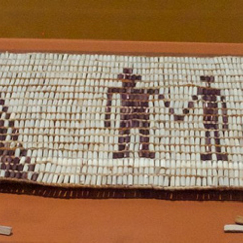 A replica of the wampum belt given by the Lenni Lenape tribe to William Penn.
