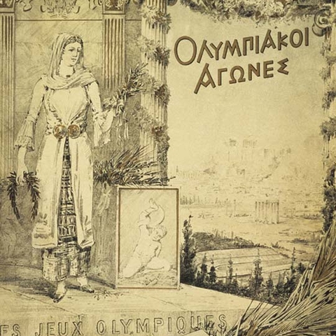 A poster for the 1896 Summer Olympic Games.
