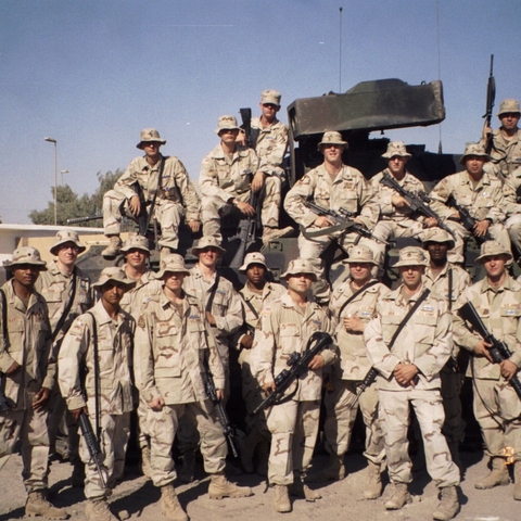 Soldiers of 1-36 Infantry, Iraq, September 2003