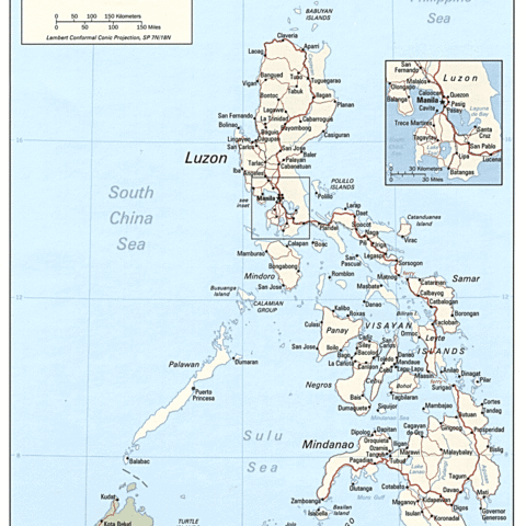 Map of the Philippine Islands 