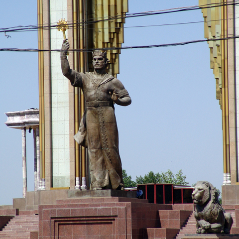 New national pantheon-Somoni in Dushanbe, Tajikistan, 2008  