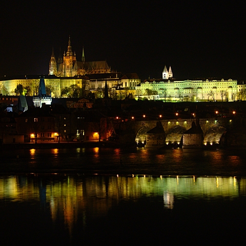Prague Castle at Night  