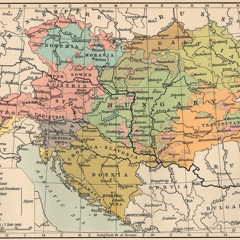 Nationalities in the Austro-Hungarian Empire in 1911  