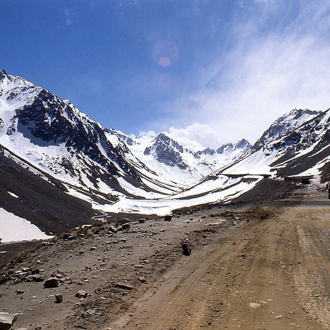 The Pass of Salang, a road connecting Kabul with Mazar-i-Sharif in the mountains of Hindu Kush  