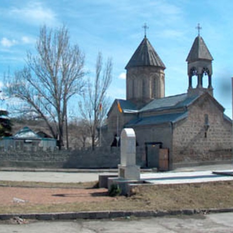 A Monument to the victims of the 1991-92 Georgian-Ossetian Conflict. Tskhinvali