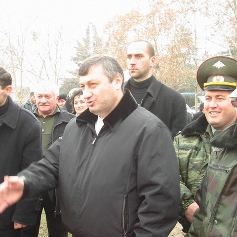 Eduard Kokoity, President of the Republic of South Ossetia at an anti-drug ceremony in Tskhinvali, 2005