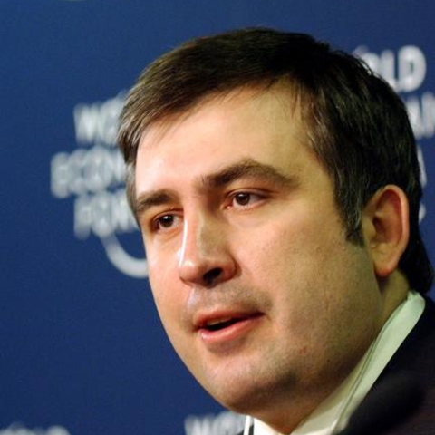 Current president of Georgia Mikheil Saakashvili (photo from 2004)