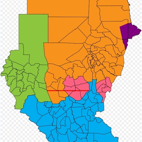 Political Regions of Sudan.