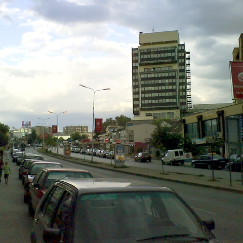 Bill Clinton Boulevard in Prishtina  